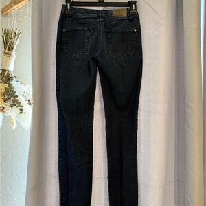 Rebelidatas Women's Butterfly Embellishment Black Jeans